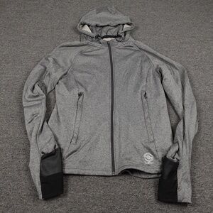Loki Jacket Large Gray Sweatshirt Fleece Hooded Full Zip Thumbholes Hiking